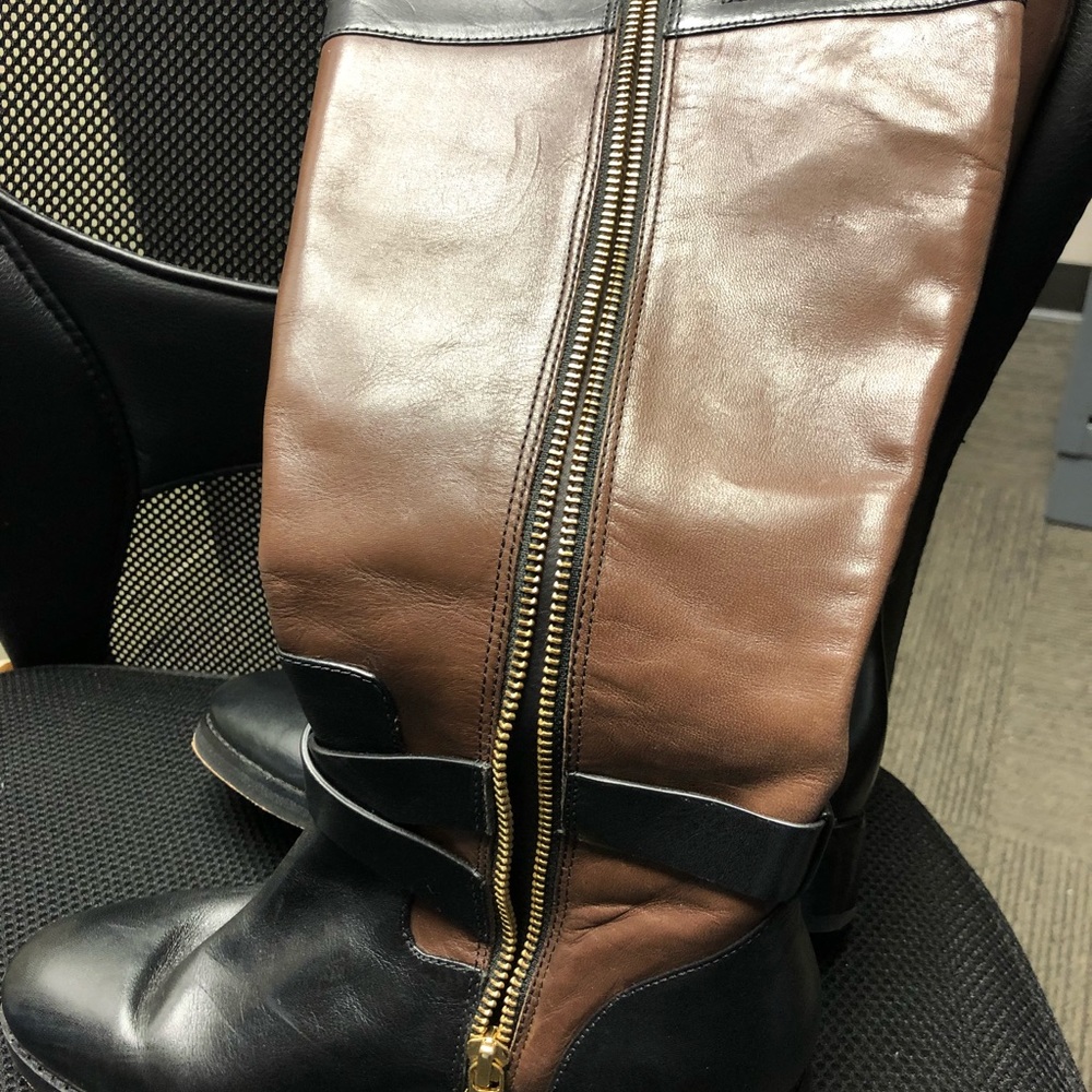 Michael Kors leathers two-toned boots